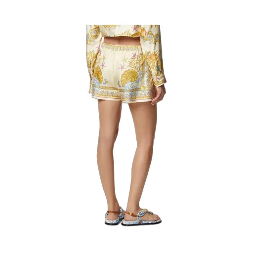 Versace Barocco-Printed Elasticated Waistband Shorts