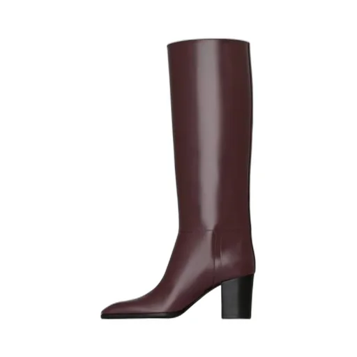 Saint Laurent Julia Square Toe Boots