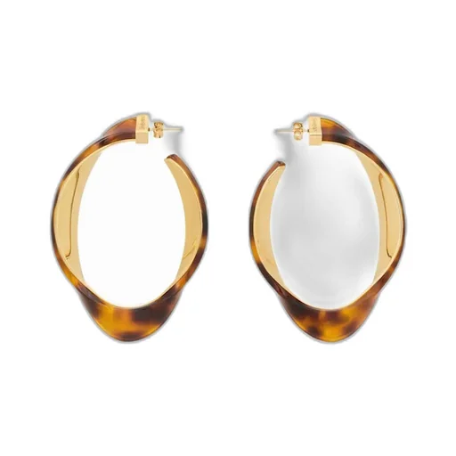Saint Laurent Twisted Hoop Earrings