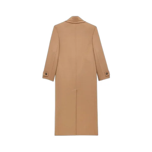 Saint Laurent Double-Breasted Long Coat