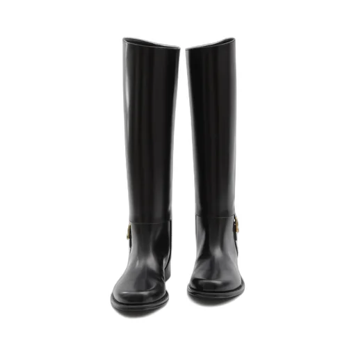 Saint Laurent Julia Logo Engraved Boots