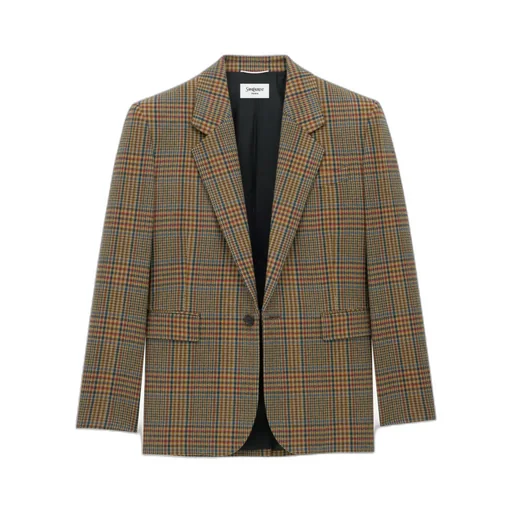 Jacket In Prince Of Wales Wool