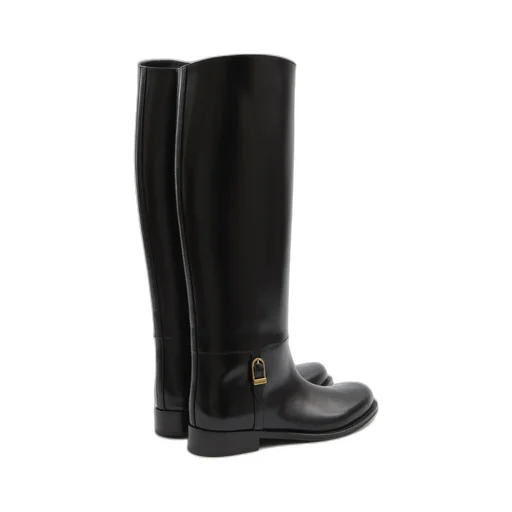 Saint Laurent Julia Logo Engraved Boots