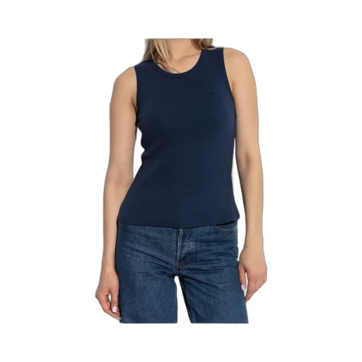 A.P.C. Logo Embroidered Knitted Top