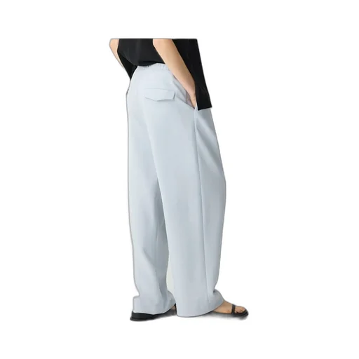 Pleated Crepe Trousers