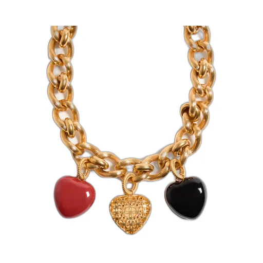 Coeur Royal Necklace In Metal, Enamel And Swarovski® Crystals