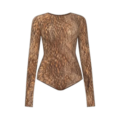 Mm6 Maison Margiela Animal Motif Bodysuit