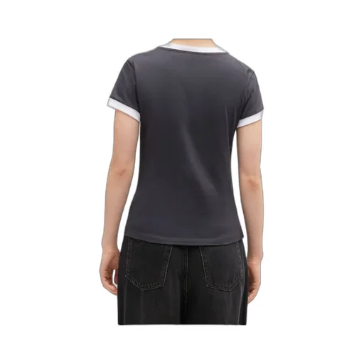 Black Cropped Teddy T-Shirt