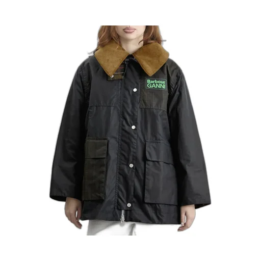 X Ganni Waxed Duffle Coat