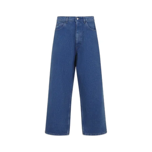 Marni Logo Printed Wide-Leg Jeans
