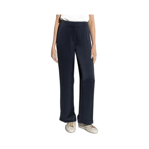 Theory Straight Leg Pleated Trousers