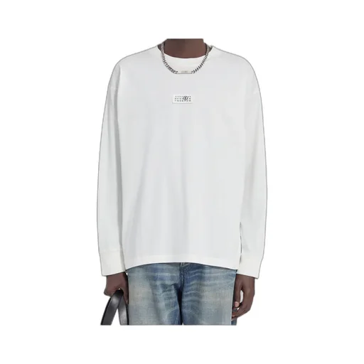 Mm6 Maison Margiela Logo Patch Long-Sleeved T-Shirt