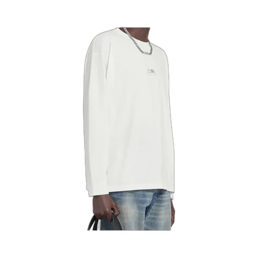 Mm6 Maison Margiela Logo Patch Long-Sleeved T-Shirt