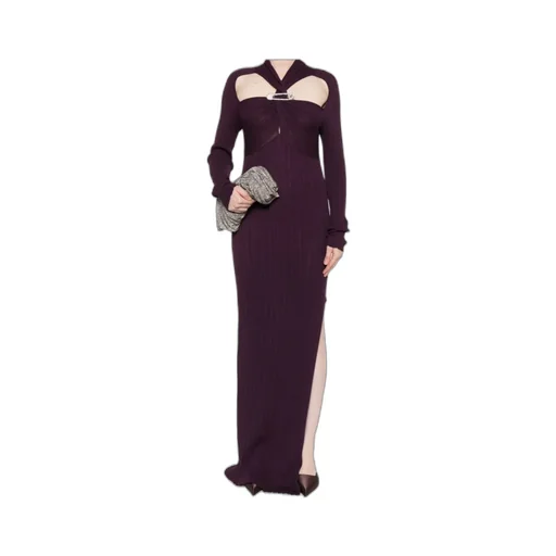 Safety-Pin Detail Maxi Dress