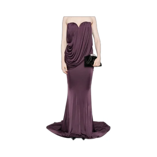 Draped Strapless Dress