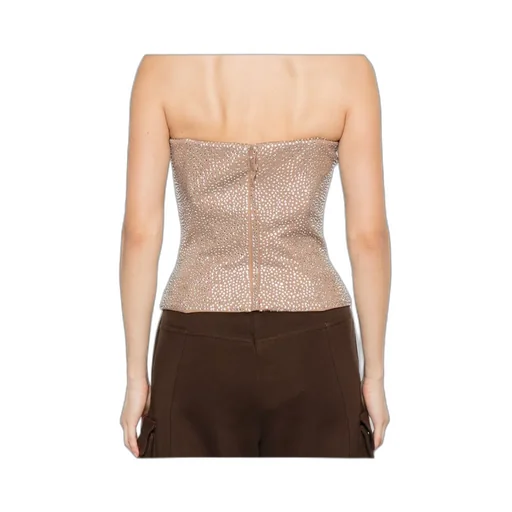 Embellished Strapless Top