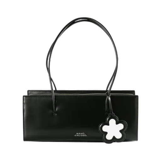 Flower-Charm Shoulder Bag