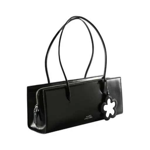 Flower-Charm Shoulder Bag
