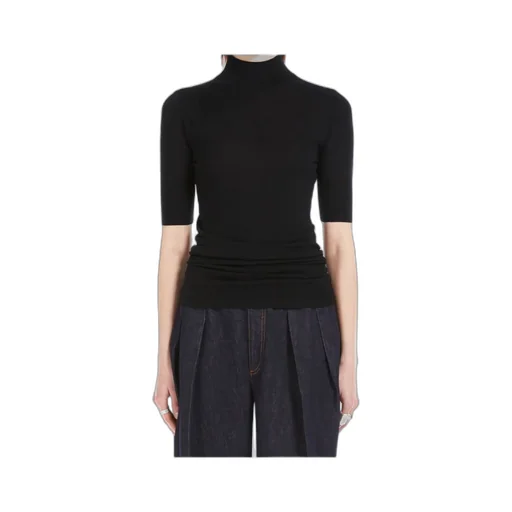 Short-Sleeved Wool Sweater