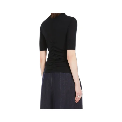 Short-Sleeved Wool Sweater
