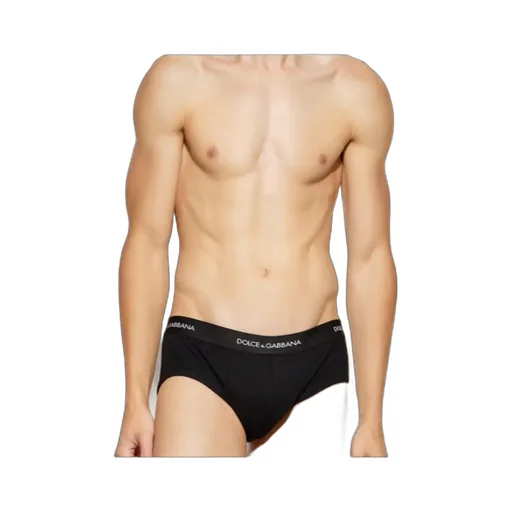 Dolce & Gabbana Logo Waistband Two Pack Of Briefs