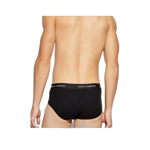 Dolce & Gabbana Logo Waistband Two Pack Of Briefs