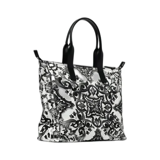 Dolce & Gabbana Majolica Printed Shopping Bag