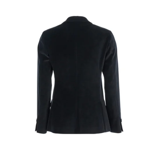 Merci Double-Breasted Velvet Jacket