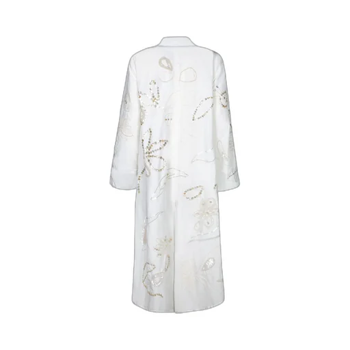 Forte Forte Pearl-Embellished Duster Coat