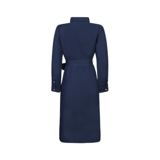 Polo Ralph Lauren Pony Embroidered Tied-Waist Midi Shirt Dress