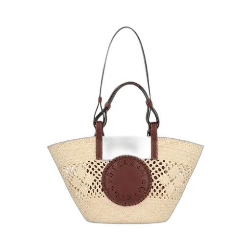 Stella Mccartney Logo Crochet Medium Tote Bag