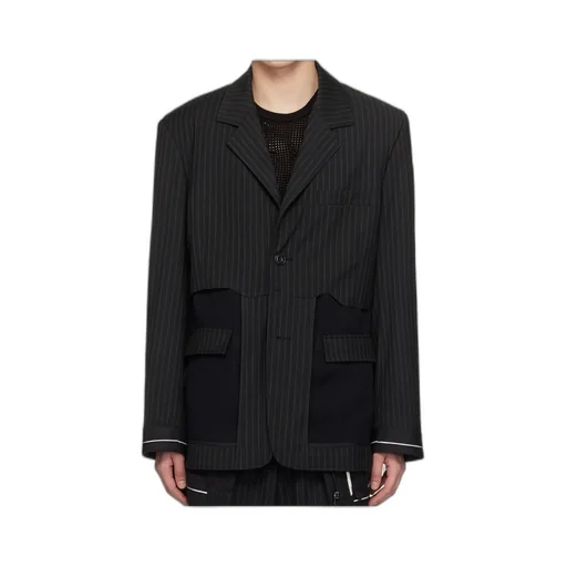 Striped Suit Jacket