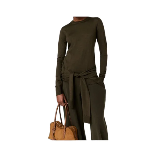 Stella Mccartney Tie-Front Crewneck Jumper