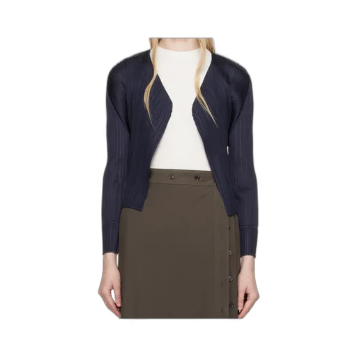 Pleated Cardigan