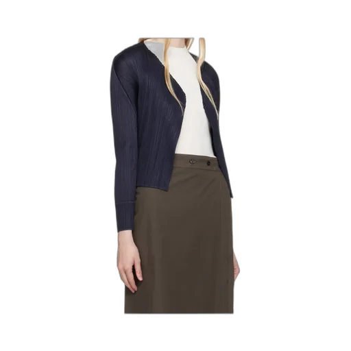 Pleated Cardigan