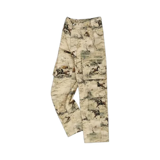 Printed Cargo Jeans