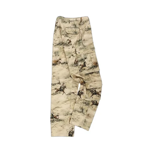 Printed Cargo Jeans