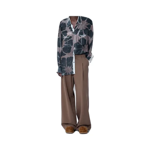 Dries Van Noten Mid-Rise Straight-Leg Pants