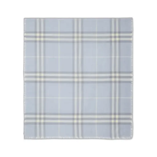 Burberry Wide-Check Frayed-Edge Scarf