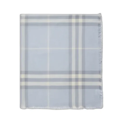 Burberry Wide-Check Frayed-Edge Scarf