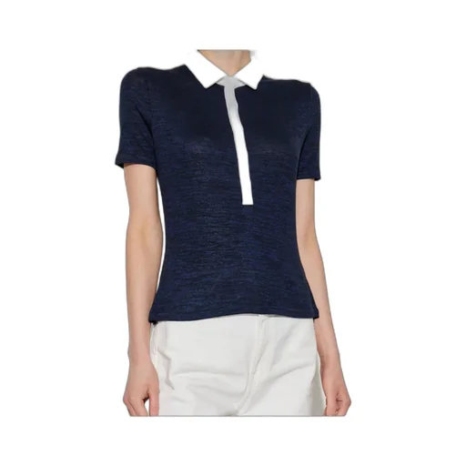Two-Tone Polo Top