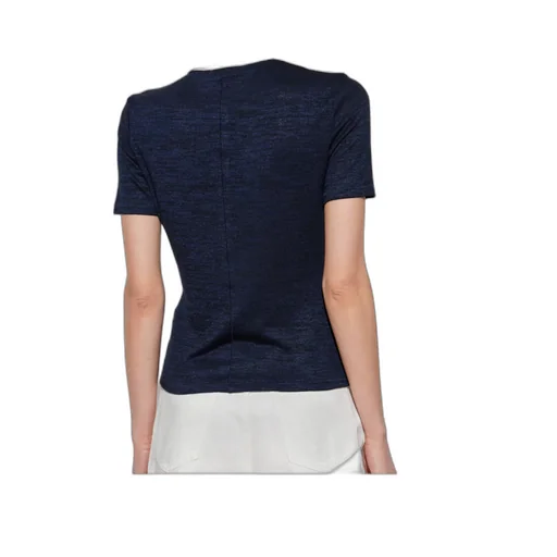 Two-Tone Polo Top