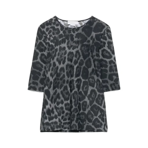 Stella Mccartney Leopard-Printed Short-Sleeved T-Shirt