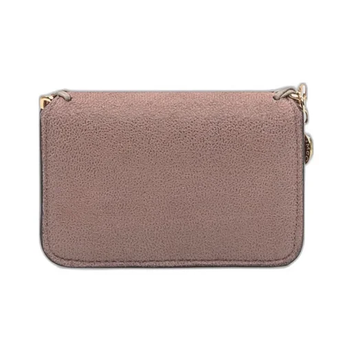Stella Mccartney Logo Engraved Chain Detailed Wallet