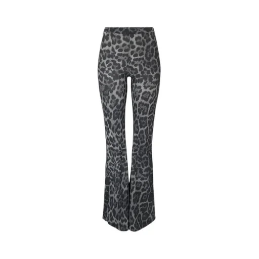 Stella Mccartney Leopard-Printed Mid-Rise Flared Trousers
