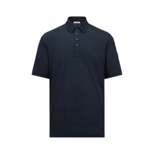 Moncler Button Detailed Short-Sleeved Polo Shirt