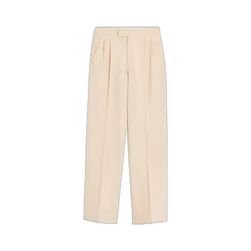 Valentino Pleat Detailed Wide Leg Trousers
