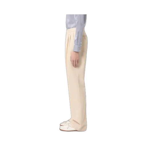 Valentino Pleat Detailed Wide Leg Trousers