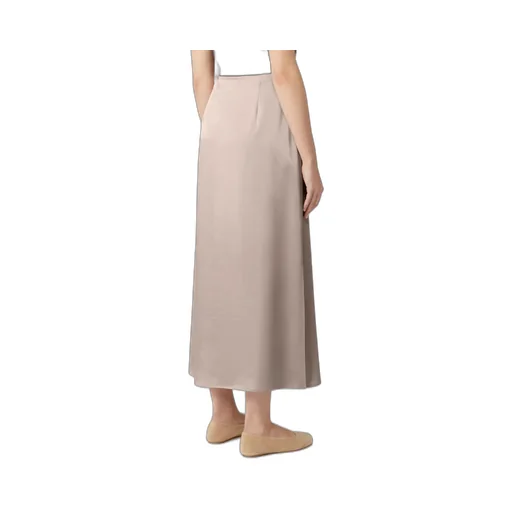 Satin Calf-Length Skirt