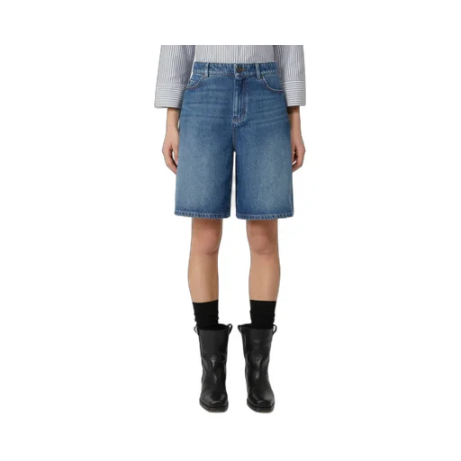 Cotton Denim Bermuda Shorts